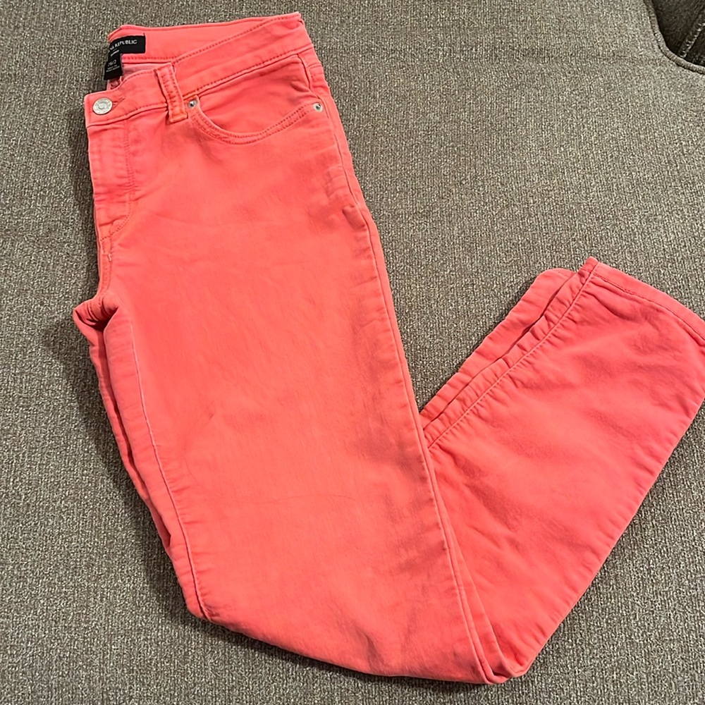 Banana Republic Coral Skinny Jeans